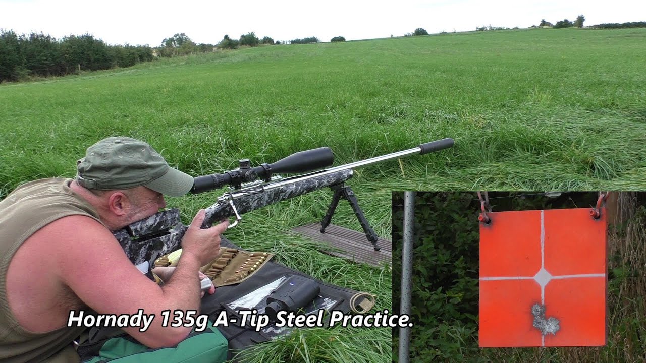 Hornady 135g A-Tip Steel Practice.