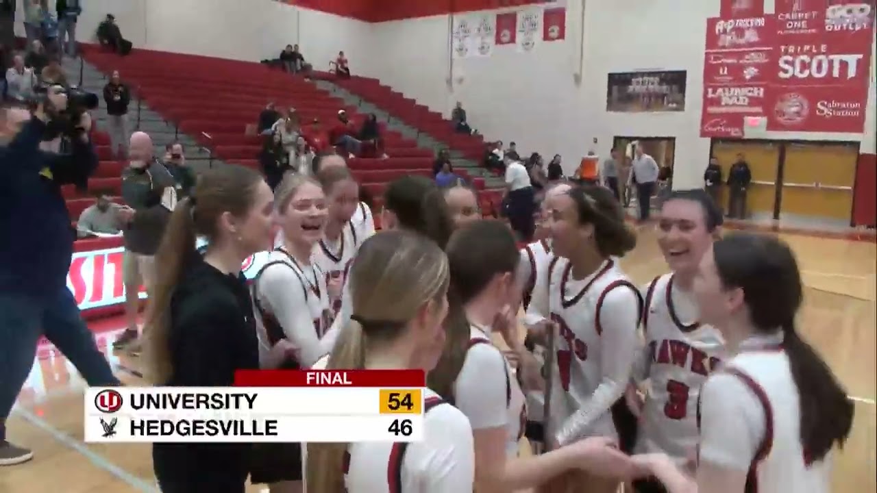 HIGHLIGHTS: University girls basketball makes state tournament with 54-46 win over Hedgesville