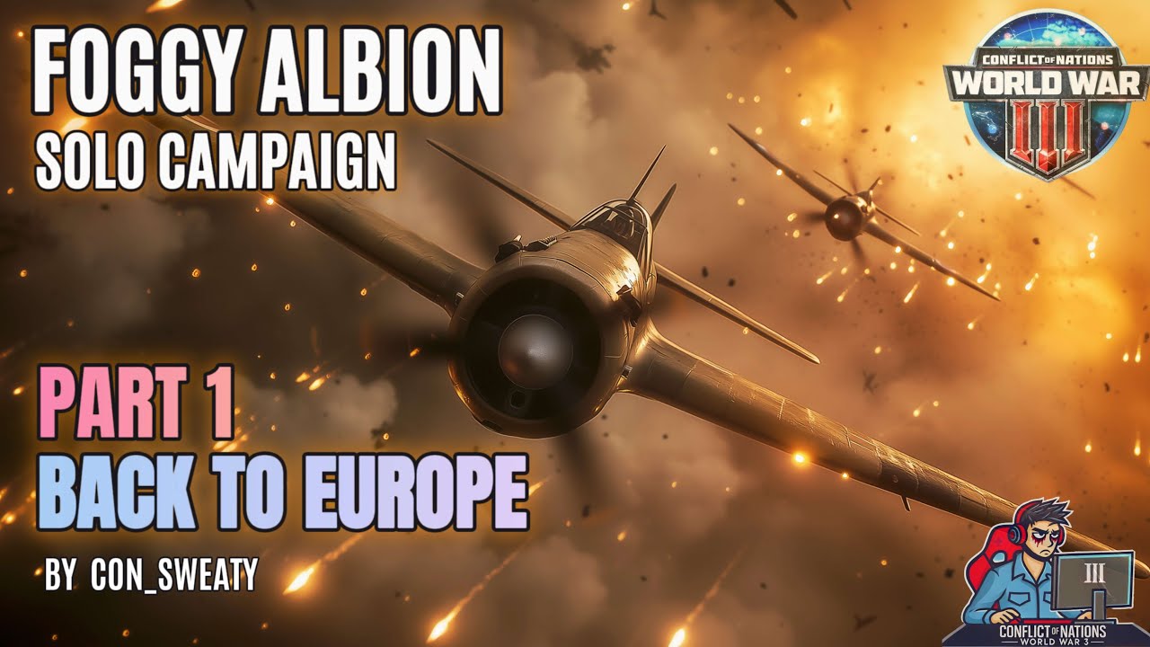 Foggy Albion Solo Campaign - Part 1: Back to Europe // Conflict of Nations: WW3