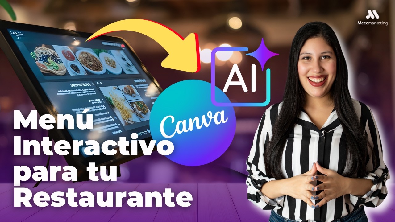 🤯 Como crear un menú digital con Canva IA