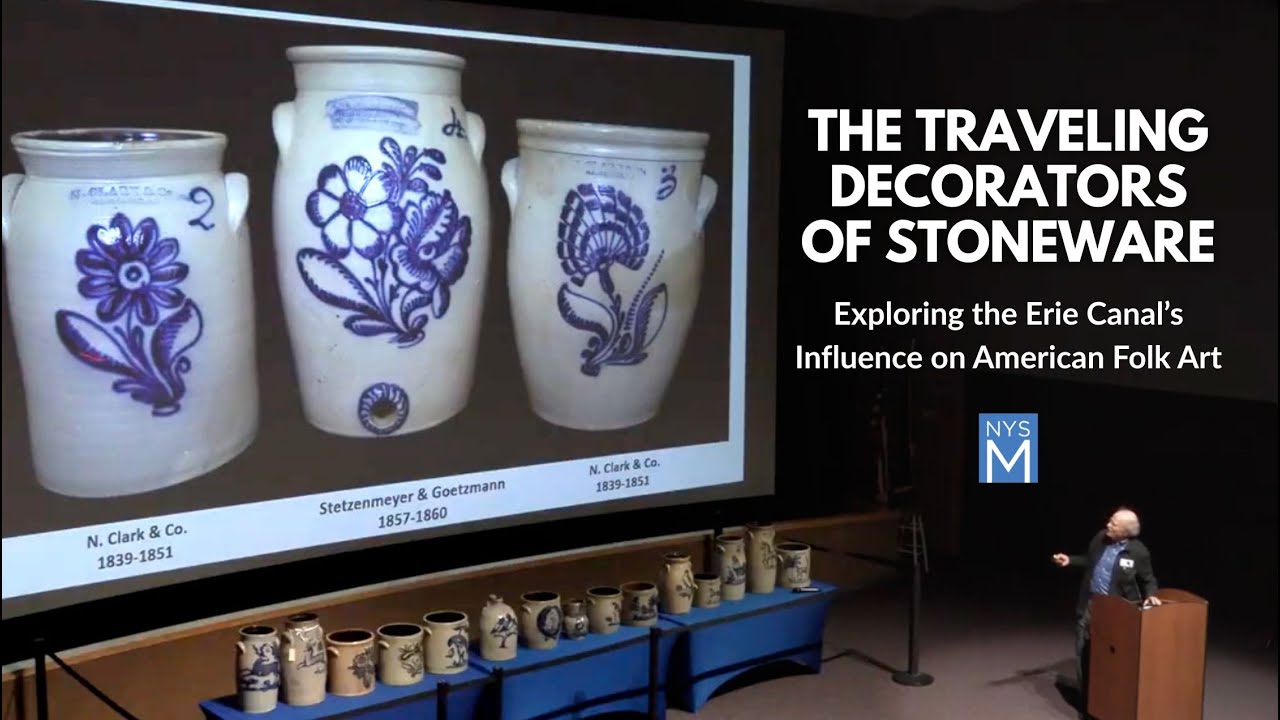 The Traveling Decorators of Stoneware: Exploring the Erie Canal’s Influence on American Folk Art