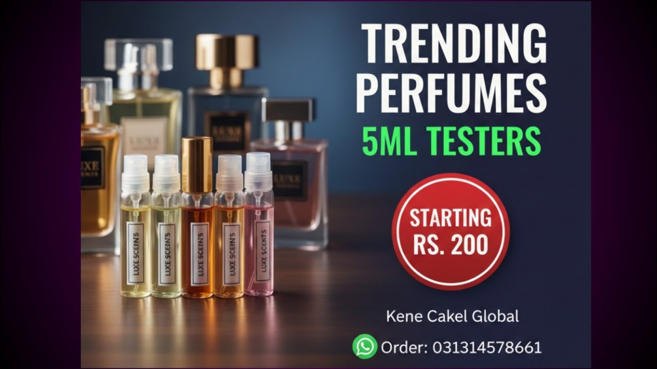 Get Top Trending Perfumes in 5ml Testers! | Affordable Luxury at Kene Cakel Global