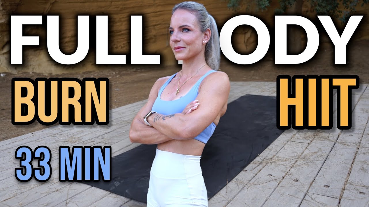 33 MIN FULL BODY HIIT 🔥 BURN NO EQUIPMENT NO REPEAT CYPRUS VIBES