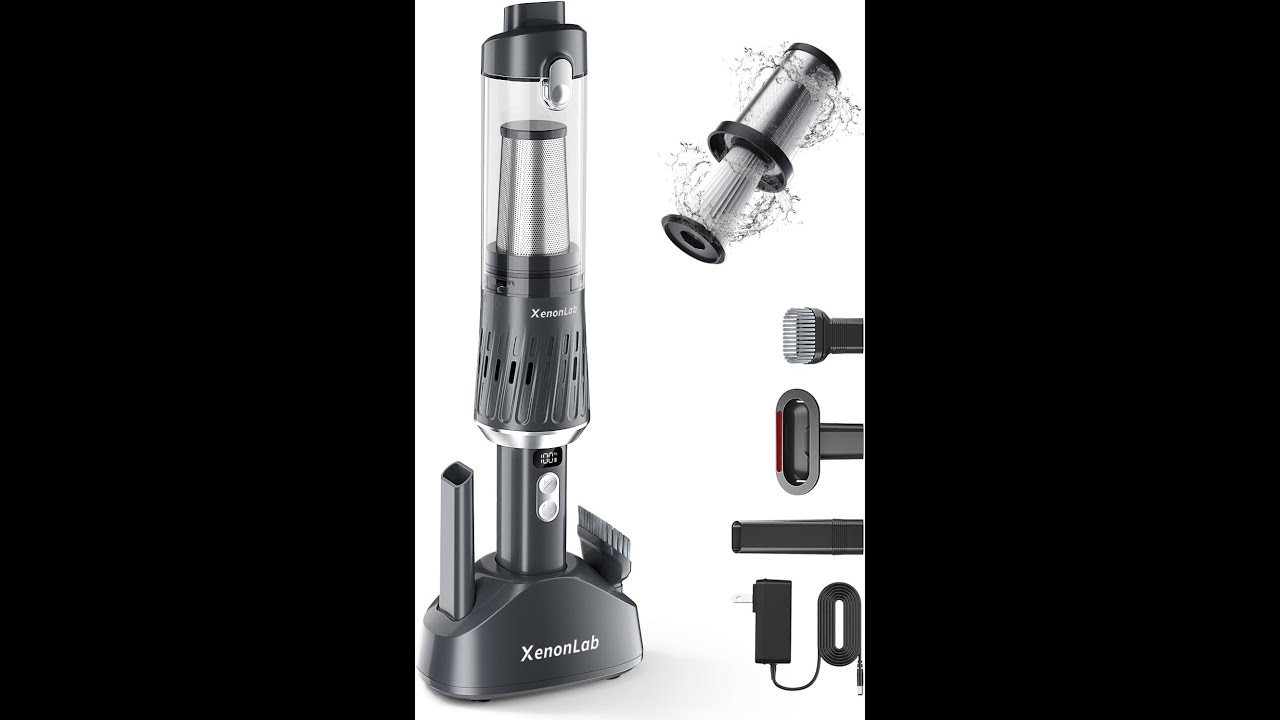 Handheld Vacuum Cordless 25000Pa Car Vacuum 3-in-1 Handheld Vacuum, Includes Smart Display