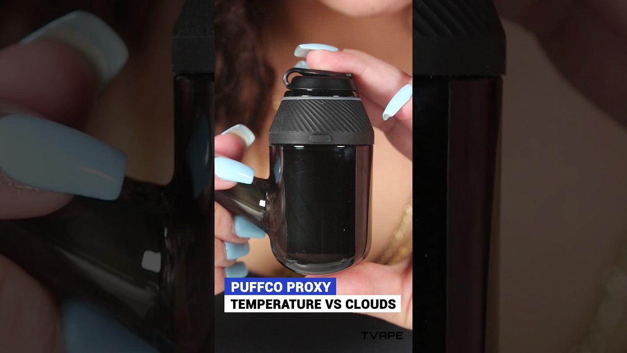 Experiment of the day 👀 How does temperature impact cloud production on the Puffco Proxy?