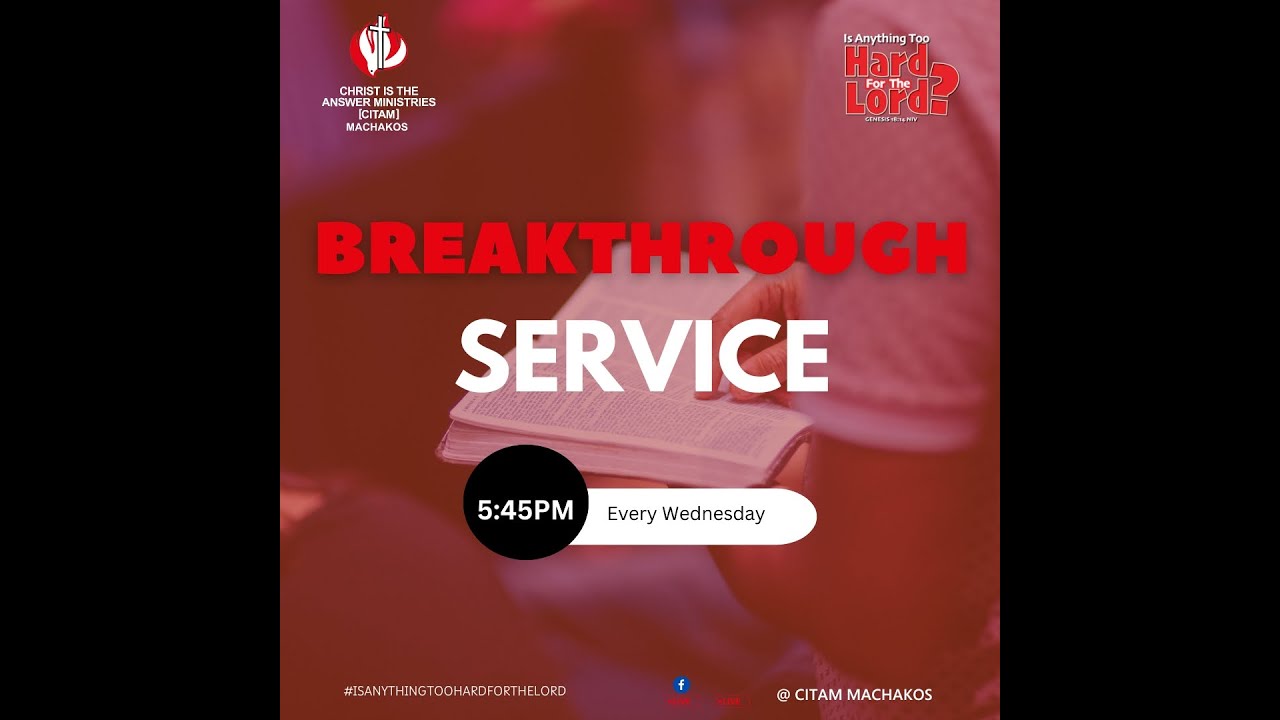 BREAKTHROUGH PRAYERS || MID-WEEK SERVICE || 4TH FEBRUARY 2026.