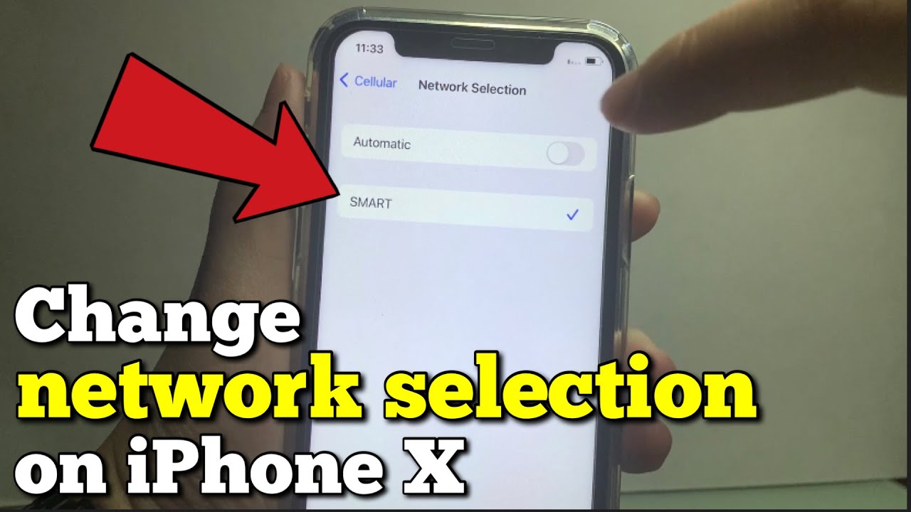 How to change network selection on iPhone X
