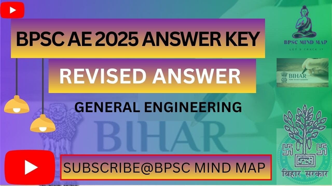 REVISED ANSWER KEY BPSC AE 2025 II GENERAL ENGINEERING PAPER 4
