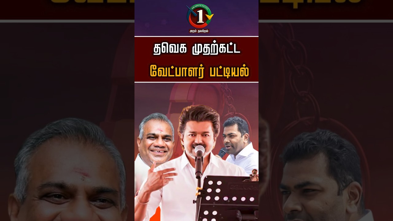 தவெக முதற்கட்ட வேட்பாளர் பட்டியல் | #tvkvijay | #TVKcandidate | #Bussyanand | #aadhav #dmk #admk