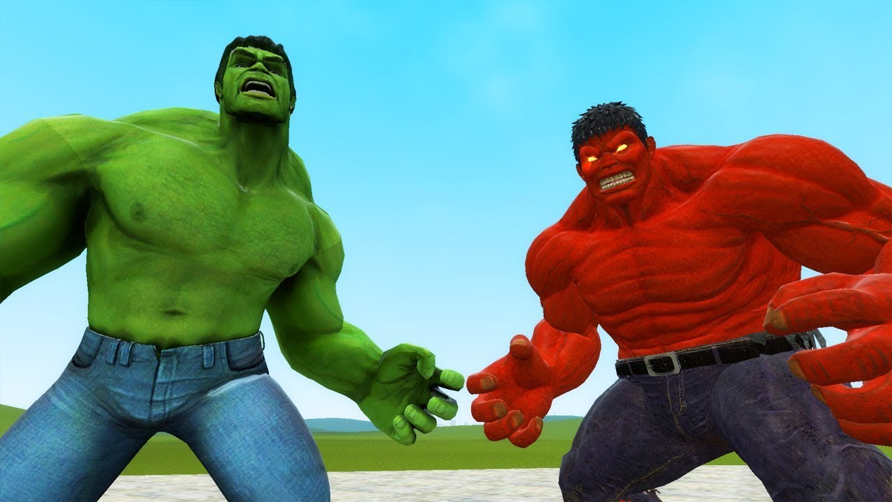 HULK VS RED HULK In Garry's Mod