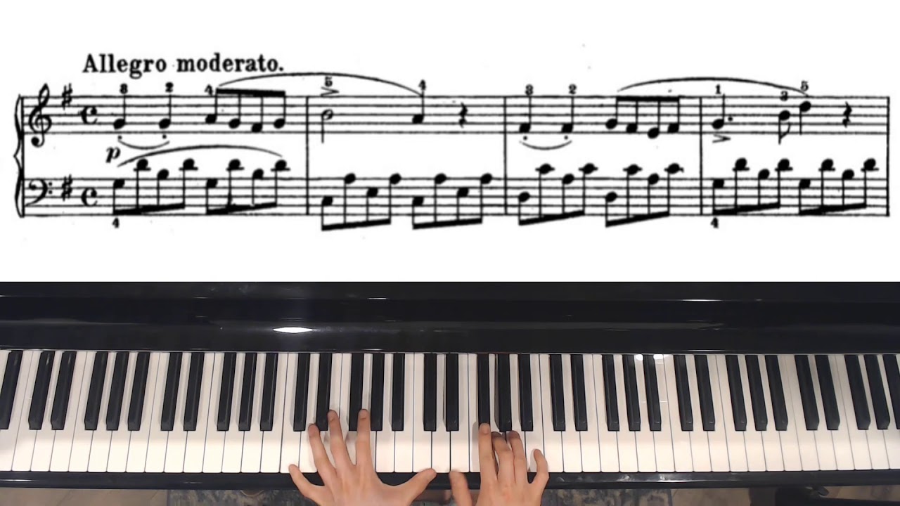 A. Diabelli Sonatina in G Major, Op. 168 No. 2 I. Allegro Moderato (Slow)