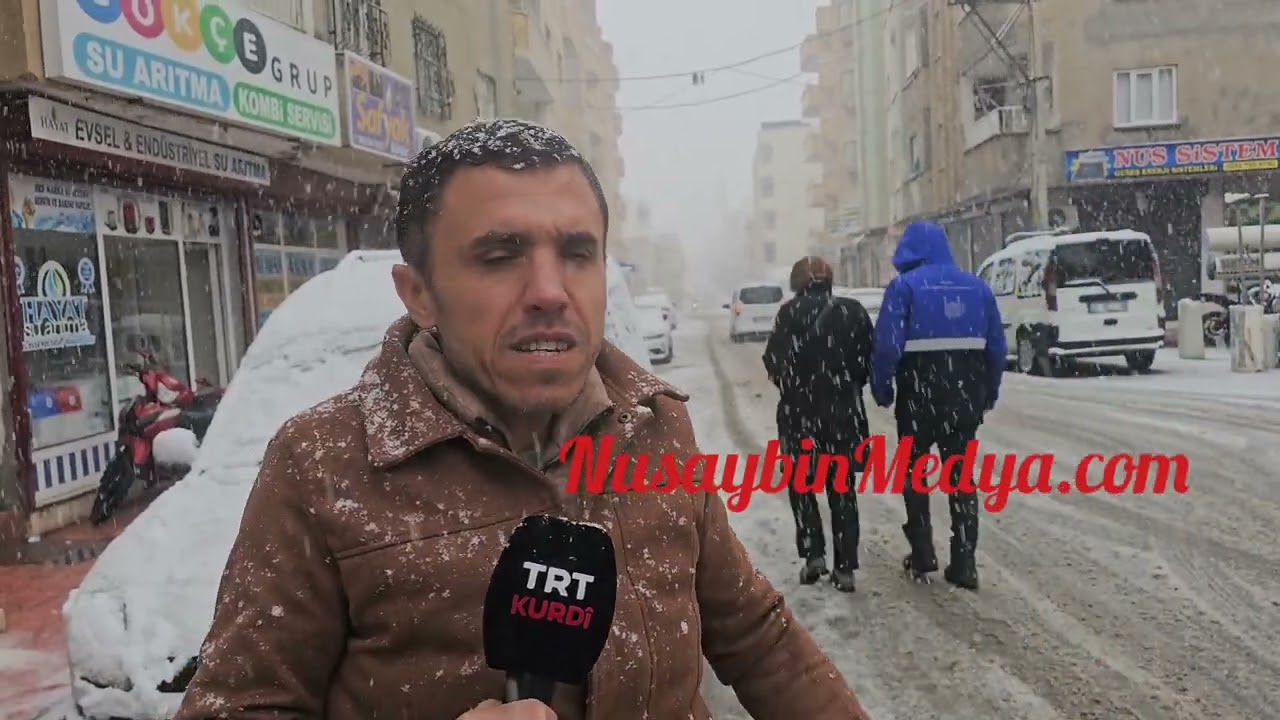 Nusaybin&rsquo;de kar yağışı başladı
