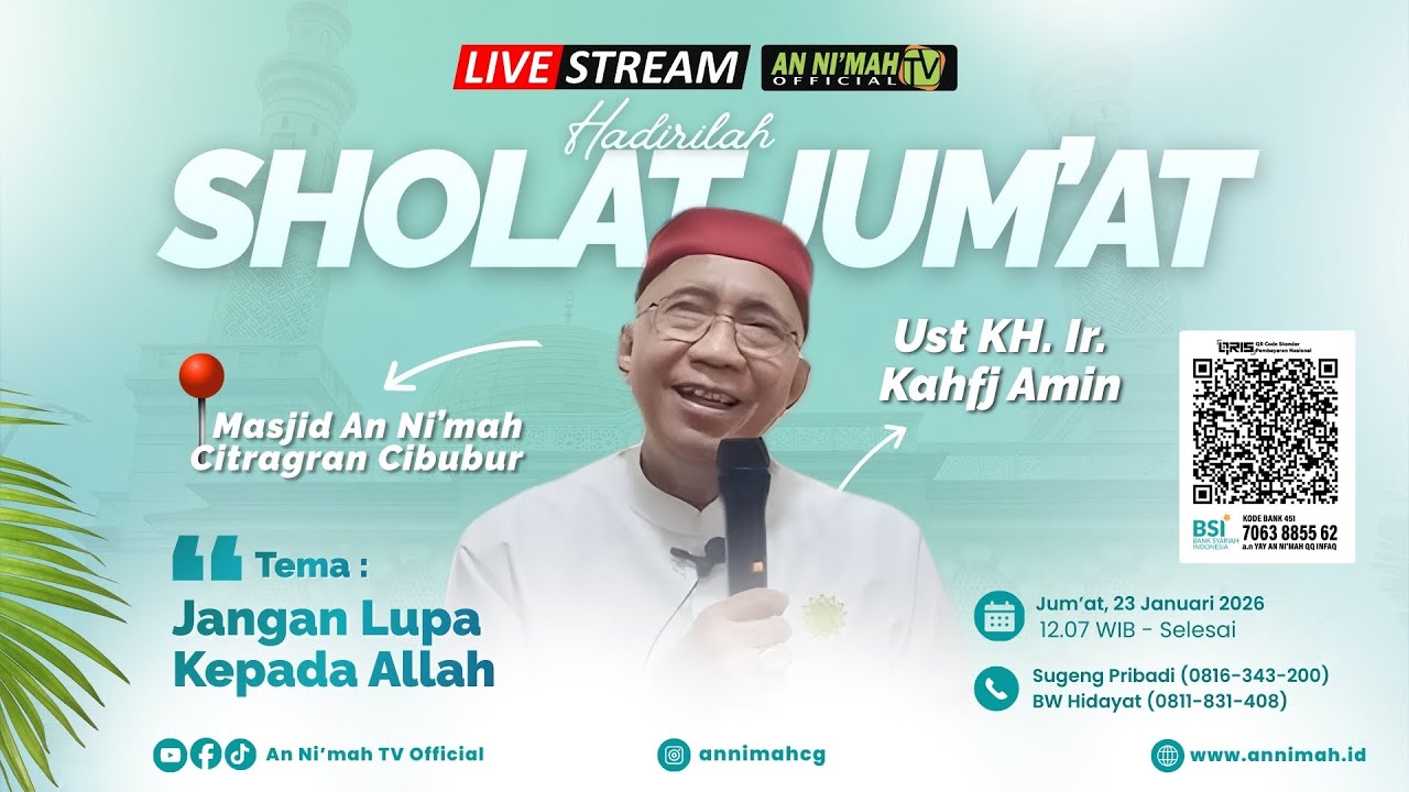 Jangan Lupa Kepada Allah | Ust. KH. Ir. Kahfi Amin | Khatib Jum'at