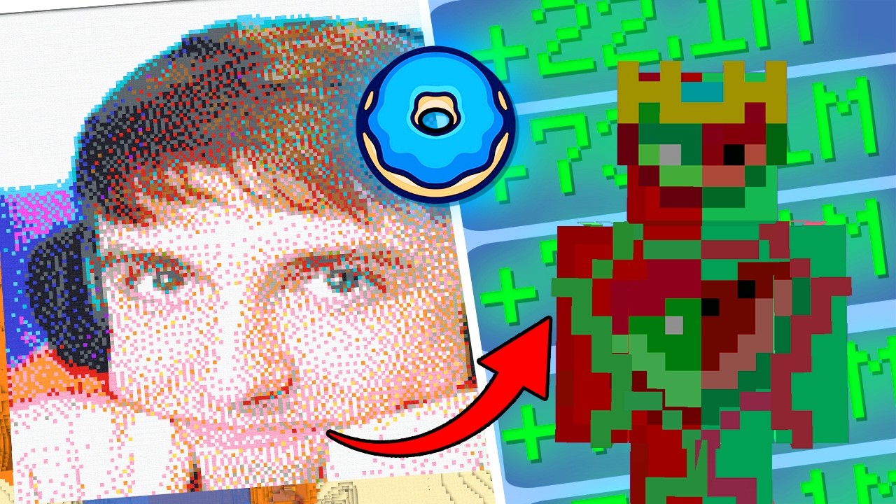 Building Map Art Until I Get Rich (Donut SMP)