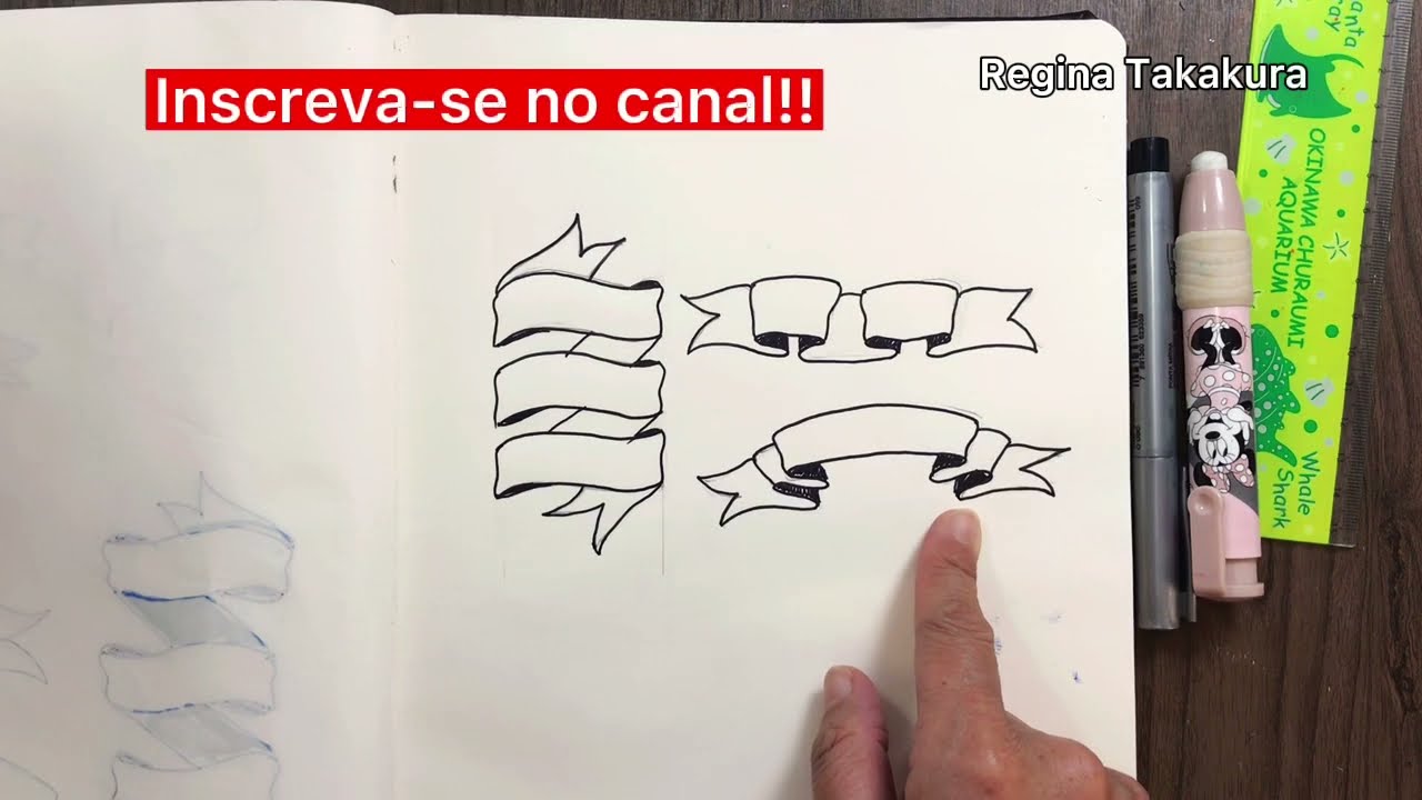 Como desenhar faixas e banners parte 02