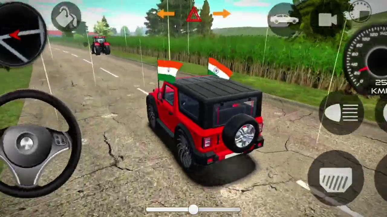 Indian Bike driving 3d ka red thar mafia hai