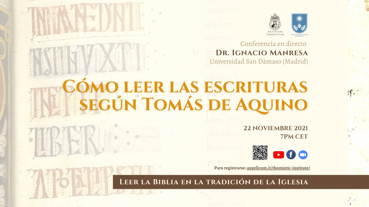 Cómo leer las escrituras como Tomás de Aquino | P. Igancio Manresa