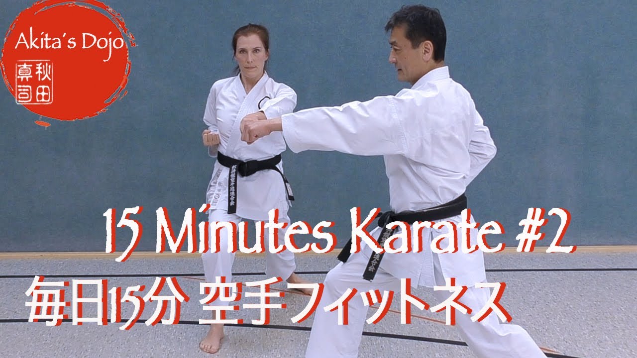 15 Minutes Karate #2  毎日15分 空手フィットネス 【Akita's Karate Video】   HD 1080p
