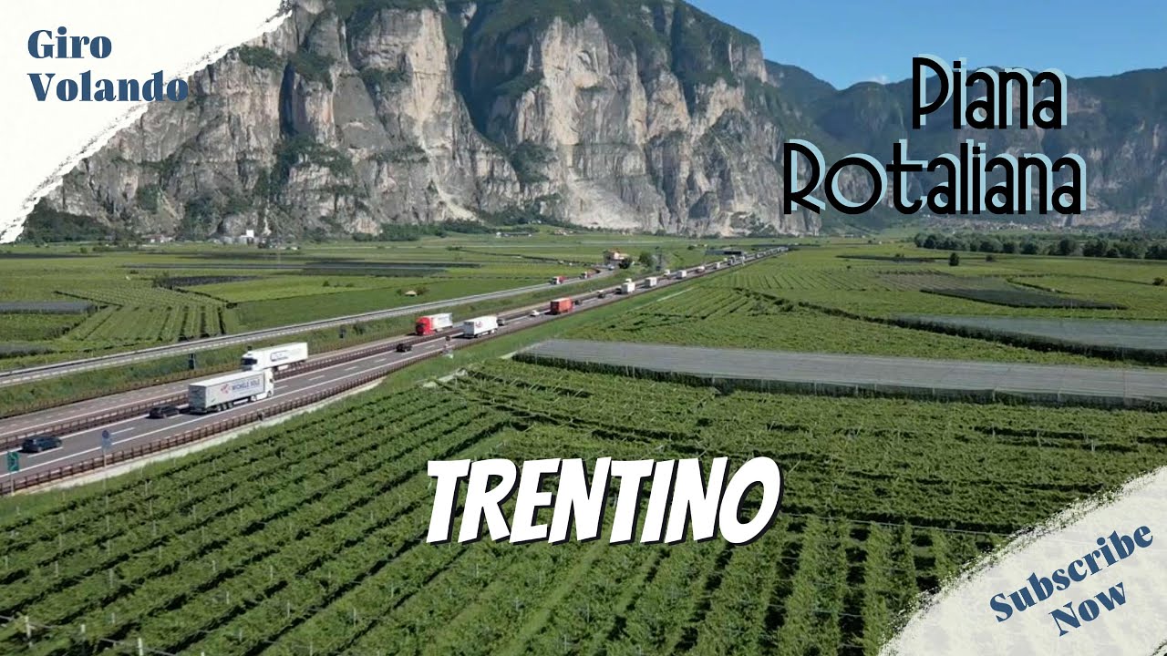 Un giro al volo sulla Piana Rotaliana TN #4k