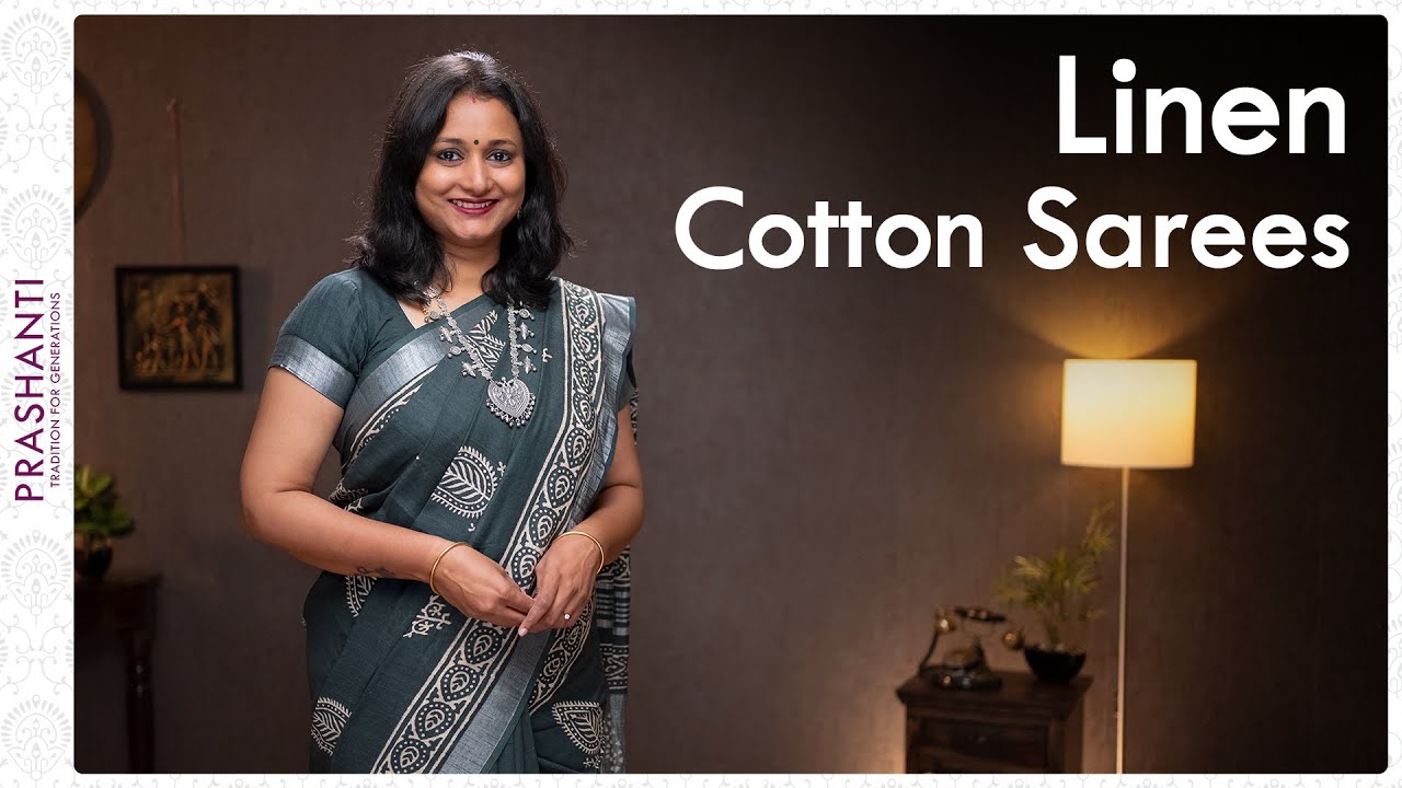 Linen Cotton Sarees by Prashanti | 20 September 2021