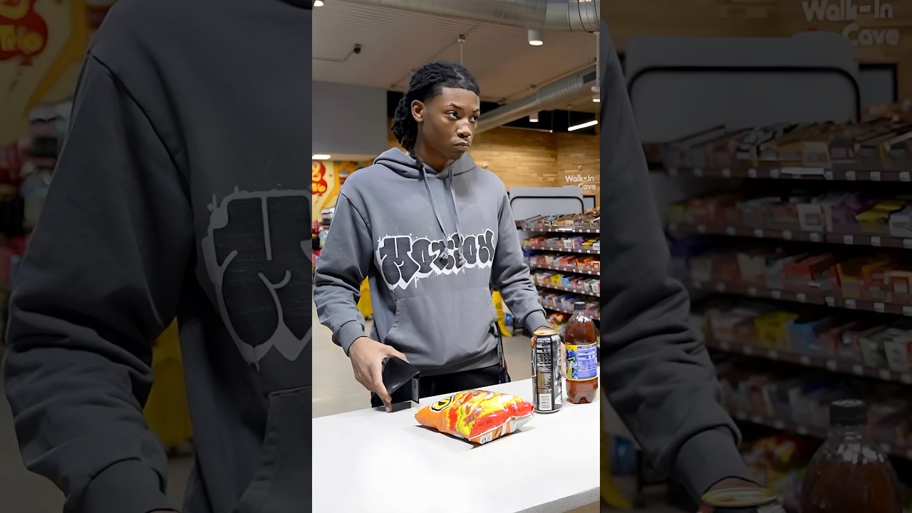 Professional Boxer Presses Cashier! #shorts #gasstation
