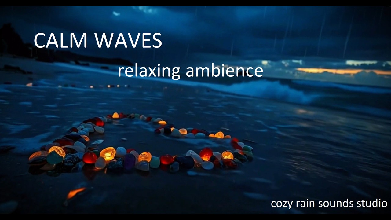 Gentle Rain | Amazing Beach | Valentines Day 🌧️ | Cozy Rain Sounds for Sleep & Relaxation