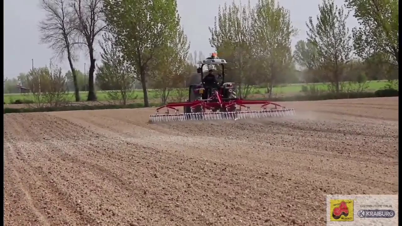 strigliatore arieggiatore sarchiatore con denti a molla di 6m HD