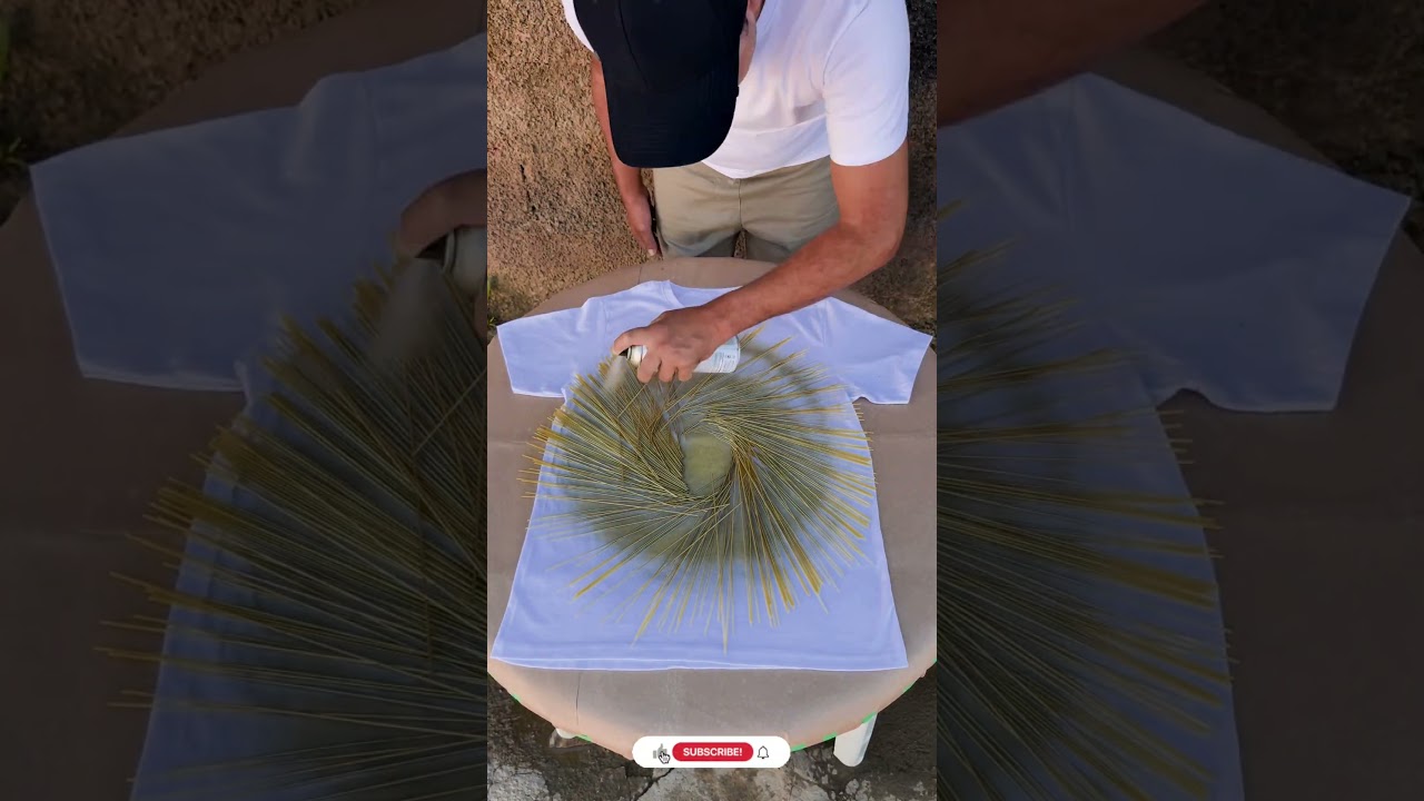 Amazing Wire Cable T-Shirt Design | Gold Spray Paint Art | Unique DIY Life Hack & Secret Trick! 🪐👕