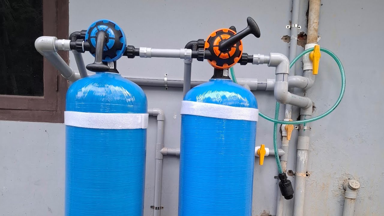 Vessel filter Back wash & Softener Filter Regeneration Malayalam #regeneration #backwash #cleaning