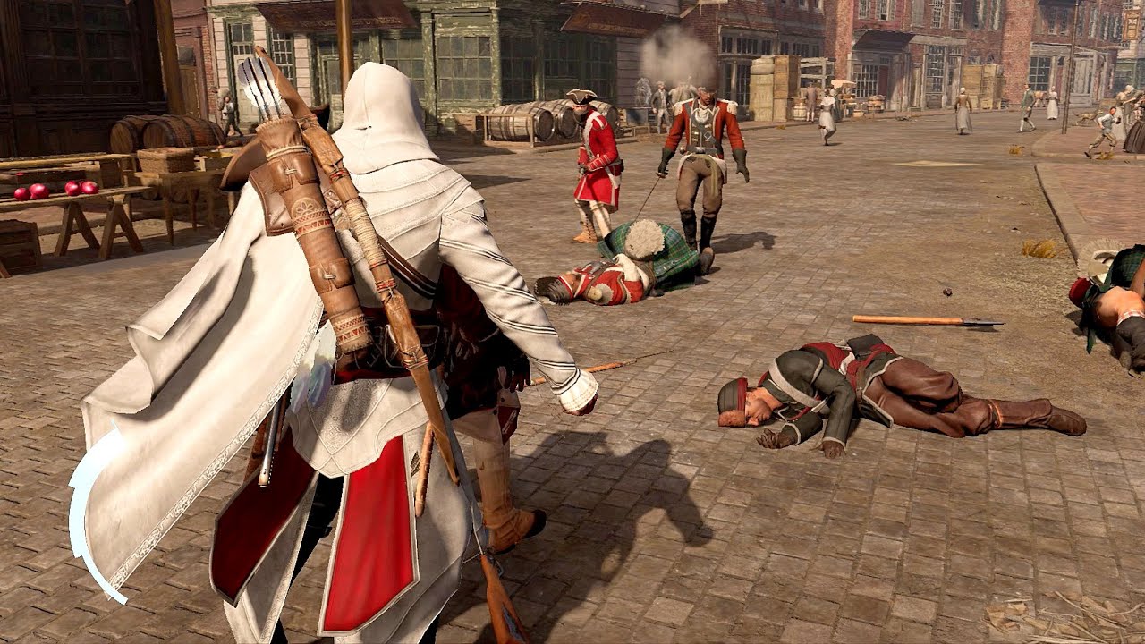 Assassin's Creed 3 Remastered Master Connor Unarmed Combat with Ezio`s Outfit Sub Req Ep 109