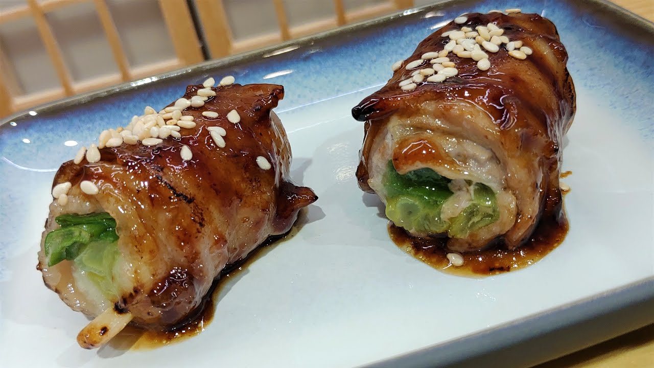 【照燒蔥肉串】教你如何DIY做出日式居酒屋的蔥肉捲，鮮嫩多汁超美味~(請開字幕看中文食譜) | 沃克創意料理