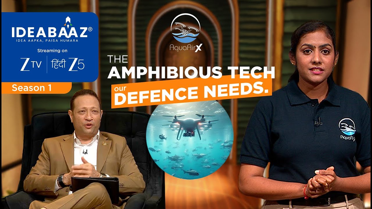 Is AquaAirX the Future of Ocean Surveillance in India?| Full Pitch | Startup Ideas | Ideabaaz
