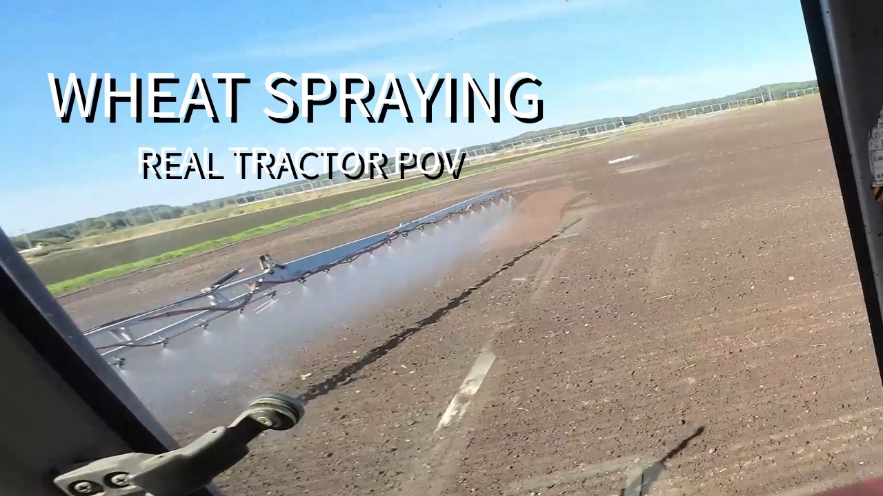 Operator POV | Real Wheat Spraying with Tractor | Japan Farming