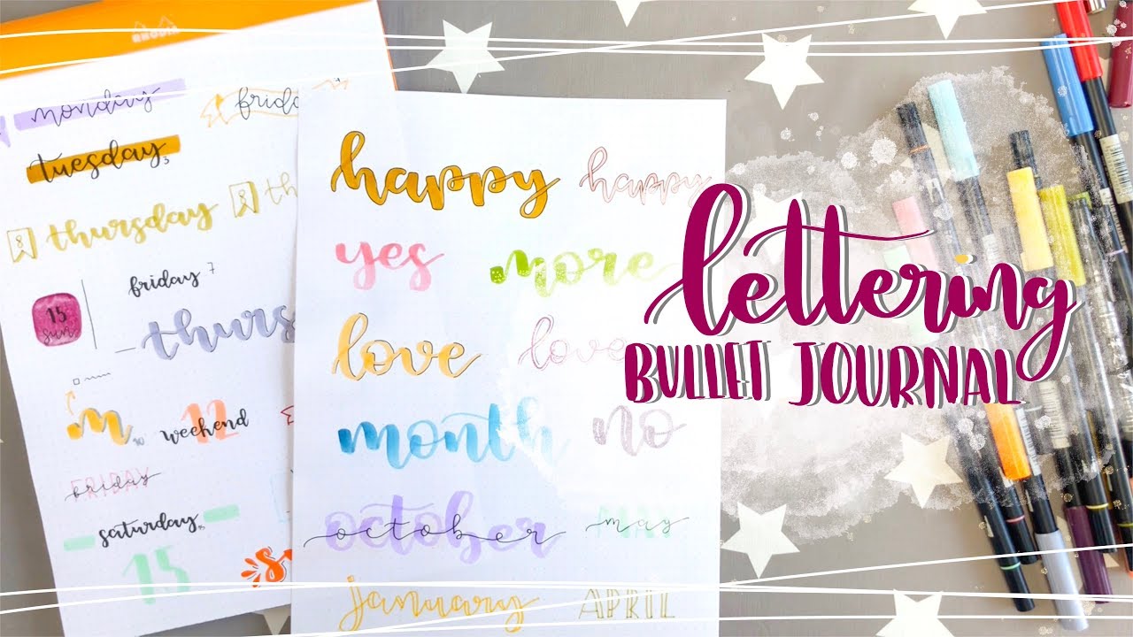 Lettering ⎮ T&iacute;tulos y banners f&aacute;ciles para Bullet Journal