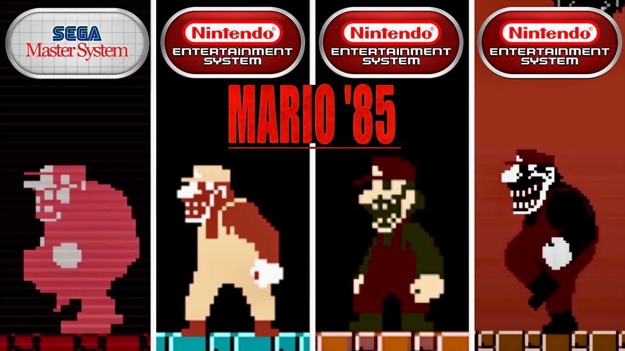 Mario '85 PC Ports 8-BIT Versions Comparison - 4K