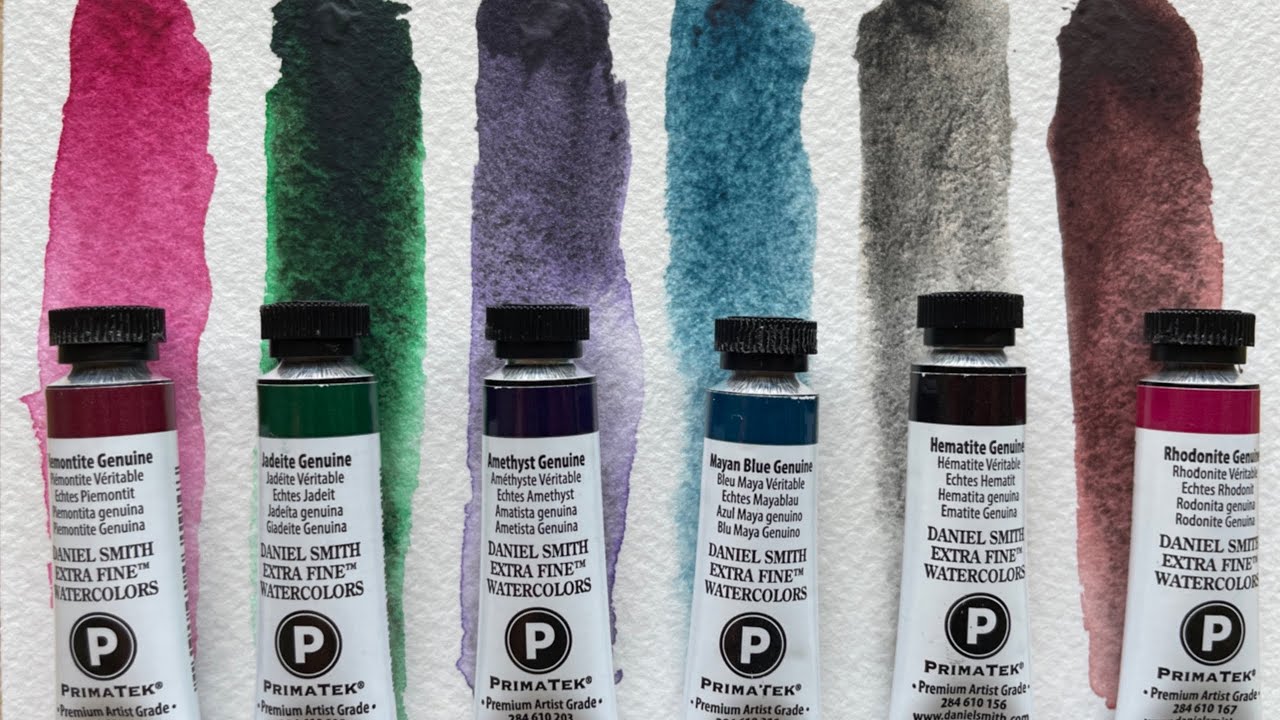 Painting with MINERALS and GEMSTONES - Daniel Smith Primatek Watercolor Set