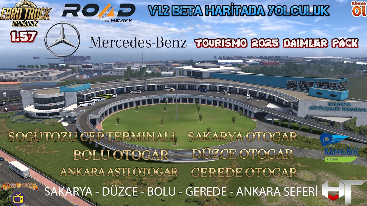 ETS2 1.57 Daimler Pack 2025 Yeni Tourismo 2025 RTH v1.2 Sakarya - Ankara Seferi #hvt #yentourismo