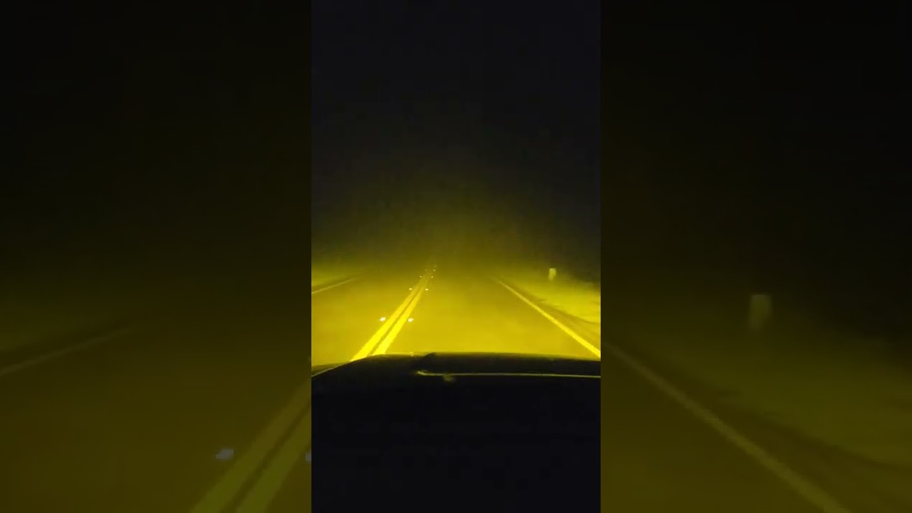 Testing Morimoto 4 Banger foglights in fog.