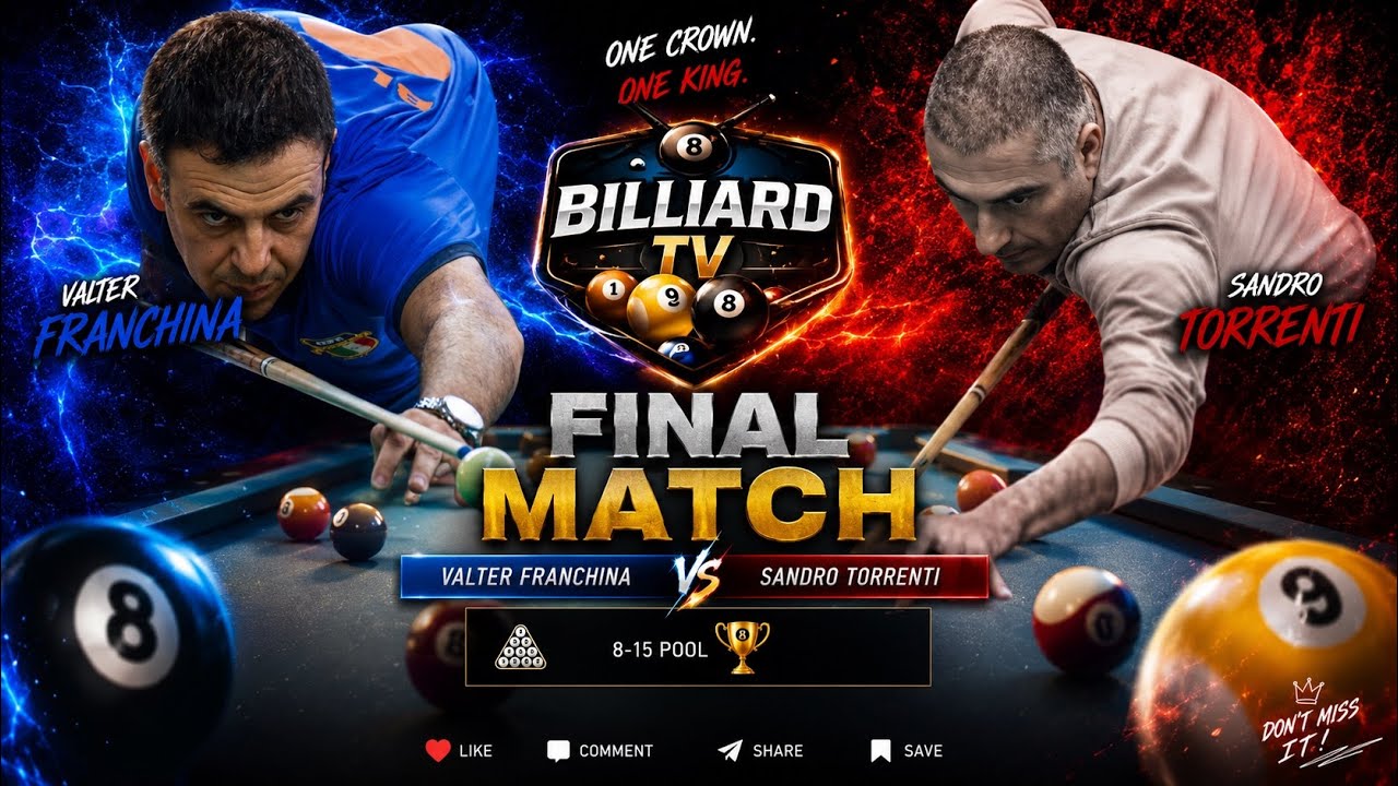 TORRENTI ALESSANDRO VS FRANCHINA VALTER Finale Campionato Italiano 2023 BILLIARD TV