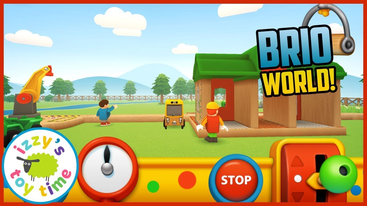 BRIO WORLD VEHICLE AND TRAIN TRACK! Izzy's Game Time CROSSOVER?!