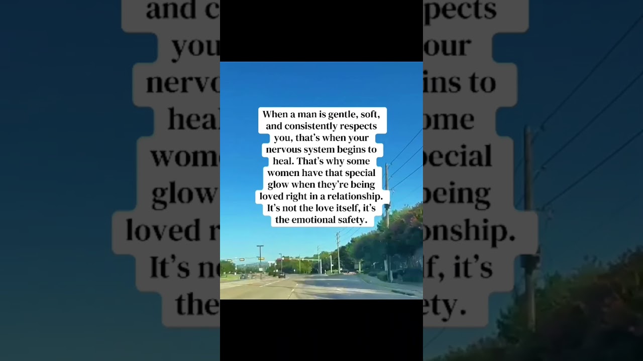 Emotional Safety Is The Real Glow🙌🌟 