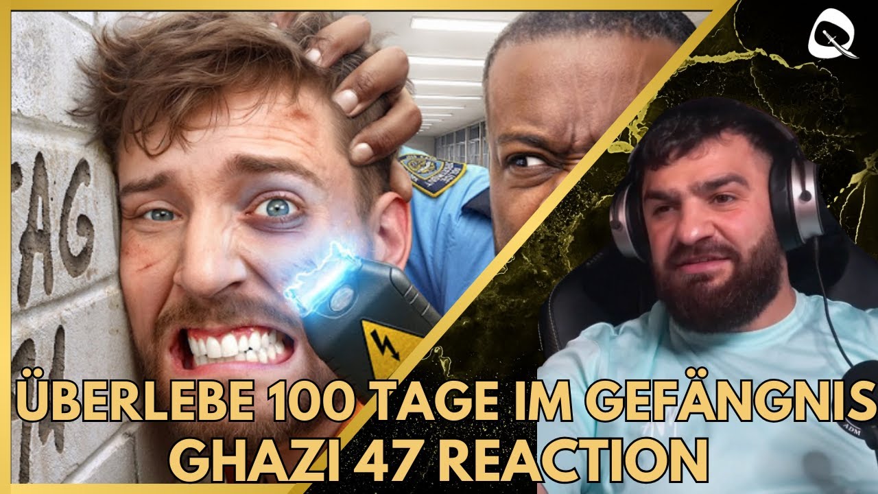 REACTION AUF @MrBeast ❗️ÜBERLEBE 100 TAGE IM GEFÄNGNIS | GHAZI47 HIGHLIGHT