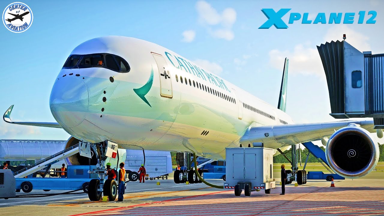 AIRBUS A350-1000 - Singapore to Hong Kong - NEW X-Plane 12.1