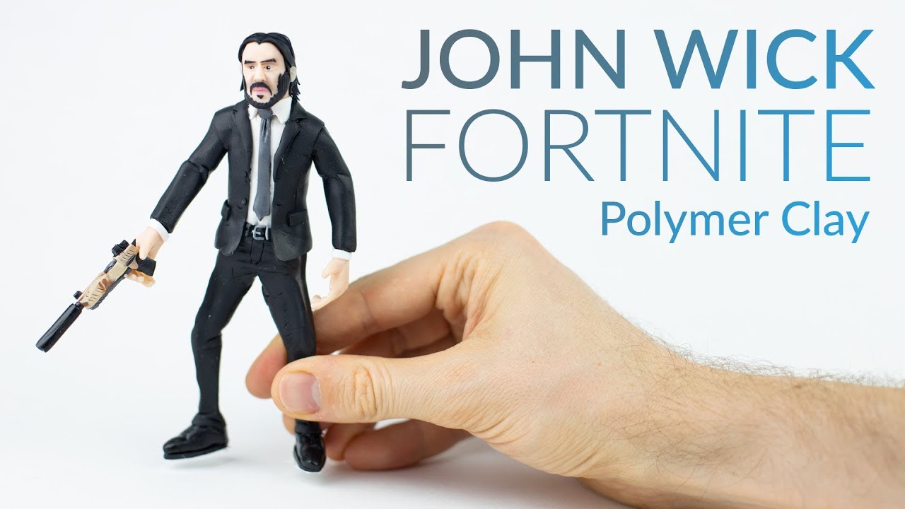 John Wick (Fortnite Battle Royale)– Polymer Clay Tutorial