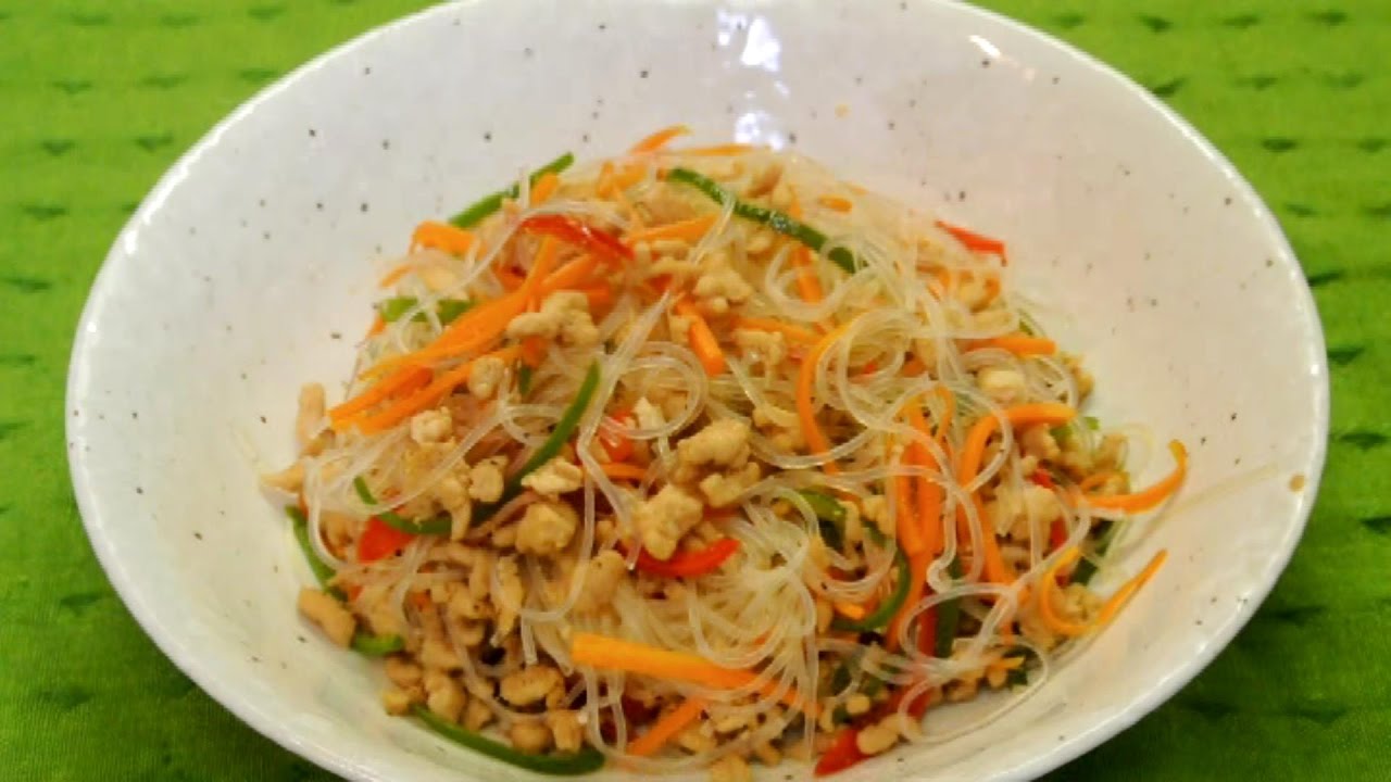 Simple yet tasty Chicken Harusame glass noodles (No Talk No BGM 27)