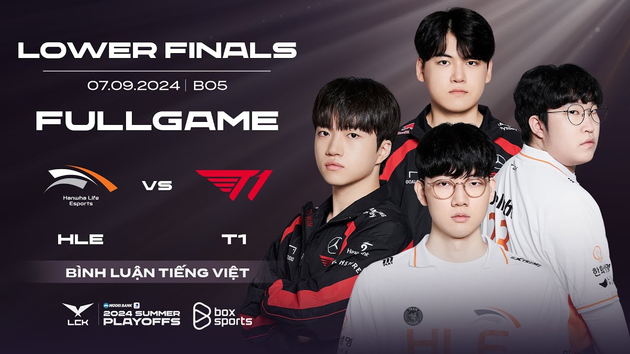 HLE vs T1 | Full Game 1, 2, 3, 4 | Chung Kết Nhánh Thua | LCK Mùa Hè 2024