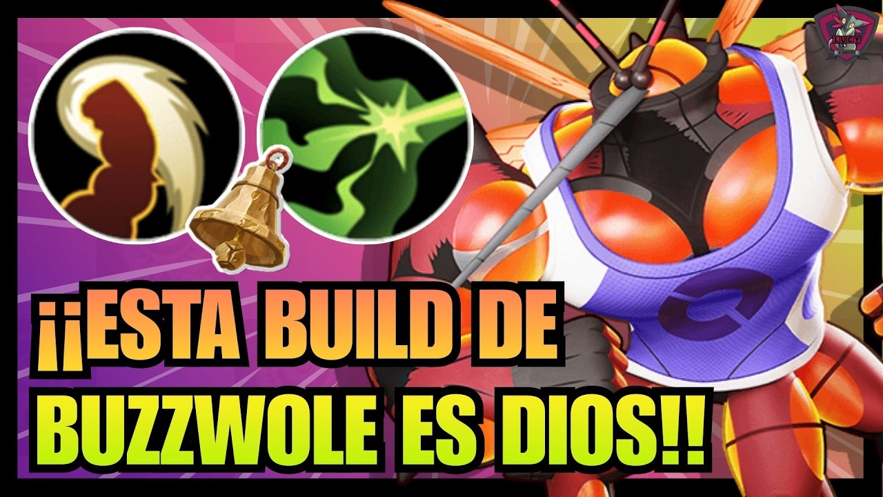 ESTA BUILD DE BUZZWOLE ESTA ROTISIMA🥵MEJORES OBJETOS Y MEDALLAS⭐BUILD BUZZWOLE POKEMON UNITE