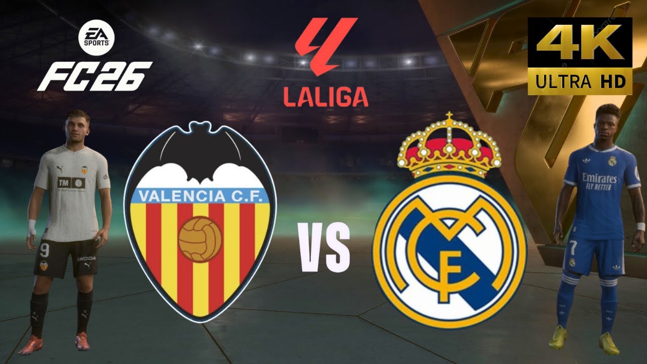 FC 26 - Valencia vs Real Madrid FT. Mbappe - All Goals - Laliga 25/26 Full Match - PC [4K60]