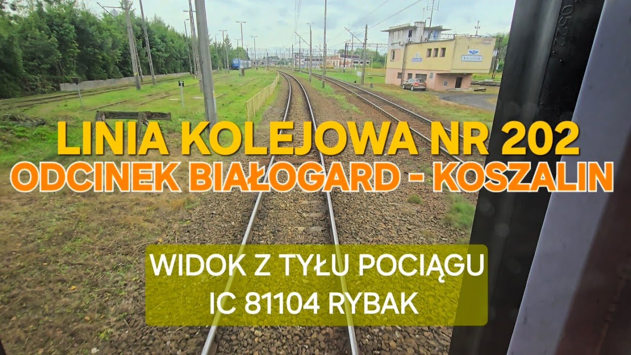 Odcinek Białogard - Koszalin, jazda w IC Rybak