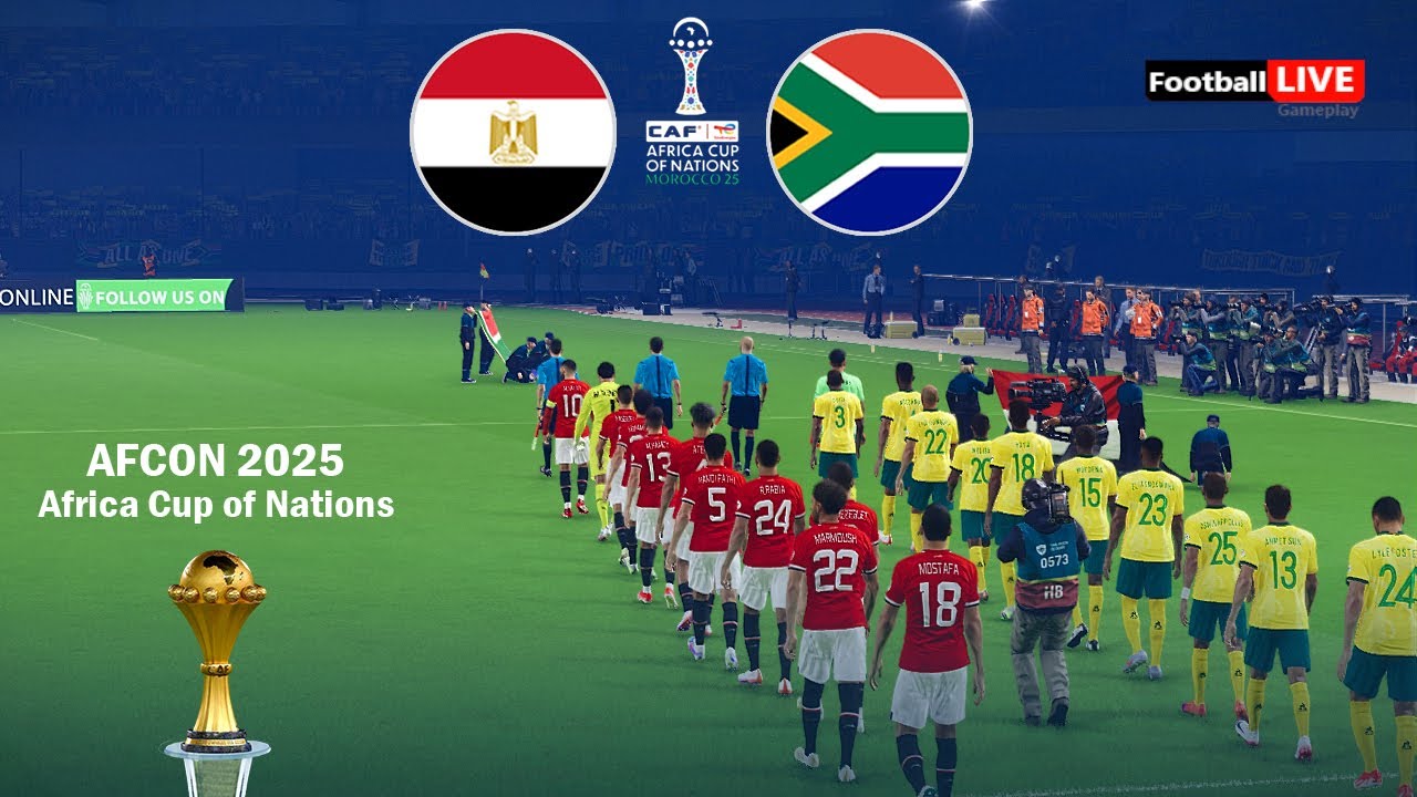 EGYPT vs SOUTH AFRICA - Africa Cup of Nations 2025 AFCON | Full Match All Goals | Simulation PES